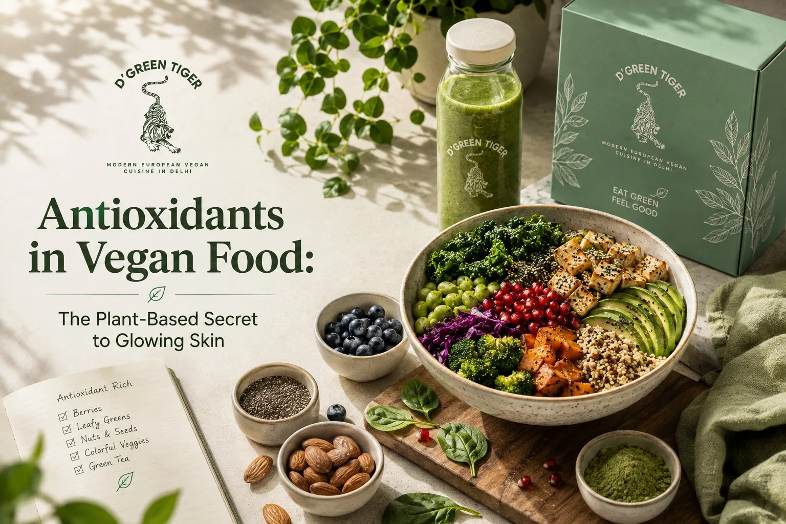 Antioxidants in Vegan Food: The Plant-Based Secret to Glowing Skin